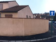 Couvertines mur arrondi acier prélaqué RAL8003S .JPG