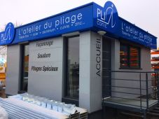 Habillage algecos jumelés aluminium prélaqué RAL9006S & 5005B